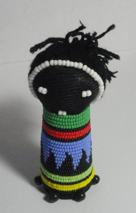 South African Beaded Ndebele Handmade Doll