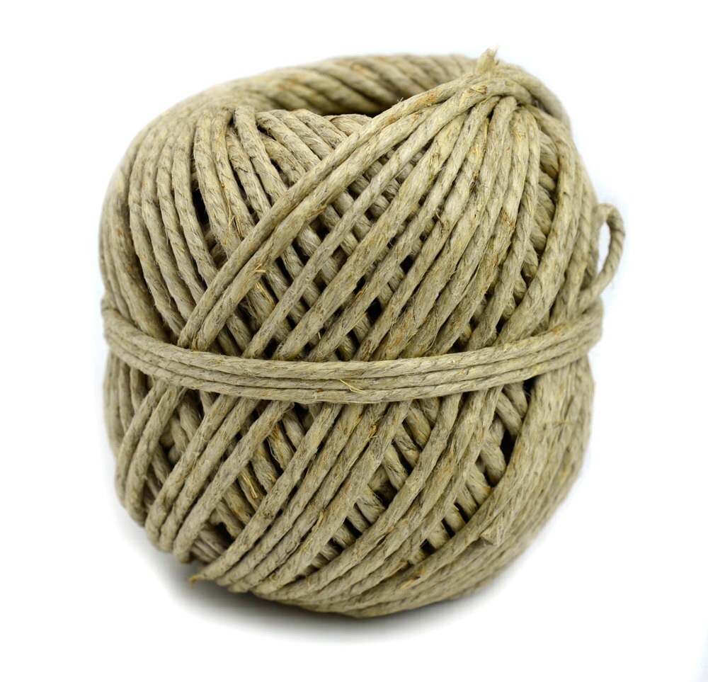 Natural Hemp Gardening Twine 3mm 170lb Hemp by HempBeadery