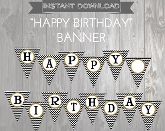 Cowgirl Theme HAPPY BIRTHDAY Banner Party by getthepartystarted