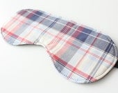 Plaid Sleep Mask | Eye Mask | Father's Day Gift  | Travel Accessory  | Gift for Dad