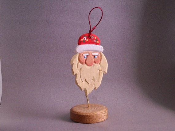 wood carved santa christmas ornament by woodworkeronwheels wood carved santa christmas ornament by woodworkeronwheels