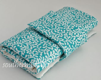 Knitting Needle Case for Interchangeable Tips and Circulars - Turquoise