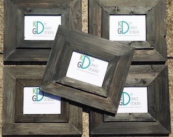 Frame painted to look like driftwood Comes in various sizes Choose size from drop down menu to the right