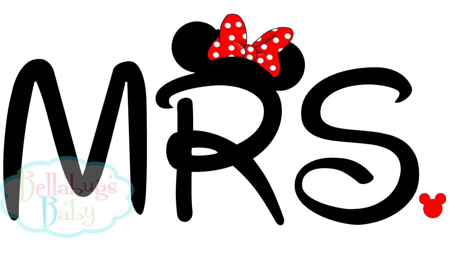 Instant Download MRS Minnie Mouse Digital DIY Printable Iron