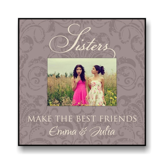 Personalized Sisters Picture Frame for 5x7 Photo