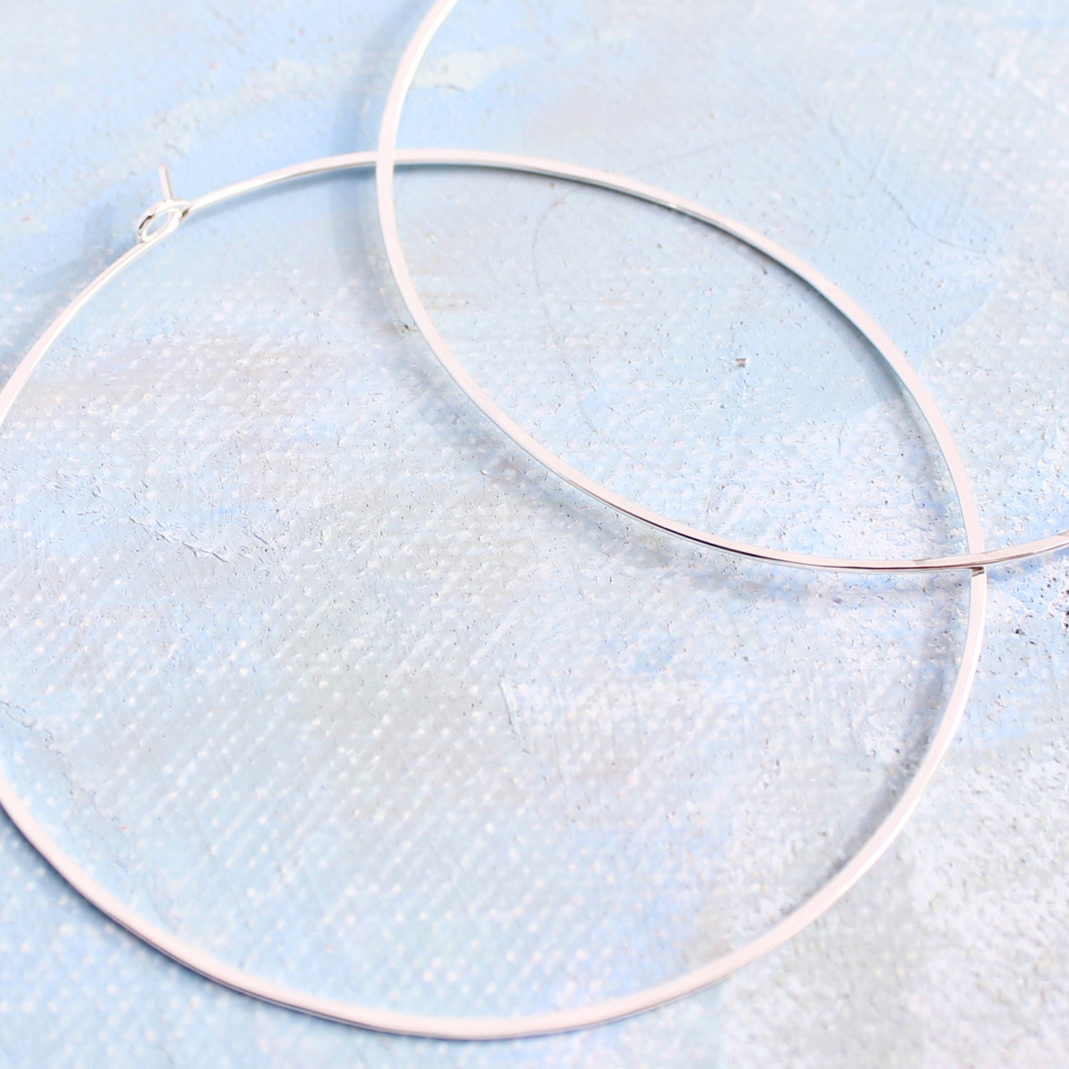 Chunky Sterling Silver Hoop Earrings For Women - Big Love-Themed Filled Hoops