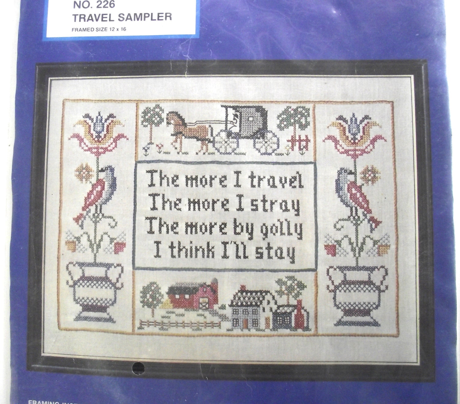 Cross Stitch Sampler Kit Vintage The More I
