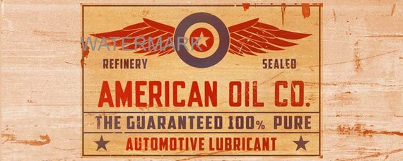 5 digital downloads oil can label set 5 different by