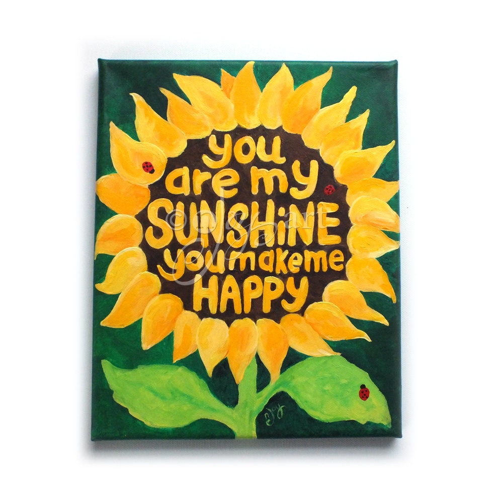 printable you are my sunshine sunflower