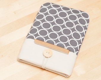 kindle cover / Kindle Paperwhite cover / kindle case / kindle fire case / kindle Aura HD case / kobo glo case - circles with pockets --