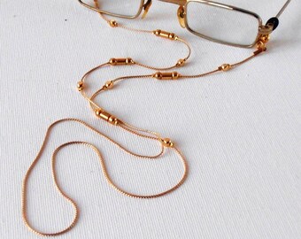 Eyeglass Holder Chain,Necklace Chain,Reading Glasses Lanyard,Gift For Wife, Mother'sGift, Sunglasses Holder,Gold Lanyard,Sunglasses Chain