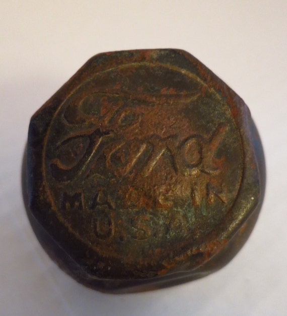 Ford Model A or T wheel center hubcap dust cap by TimeWas on Etsy