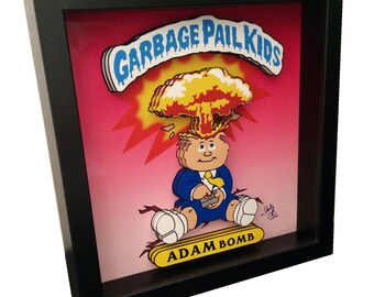 Garbage Pail Kids Trading Cards Adam Bomb 3D Pop Art 1980s Artwork Print