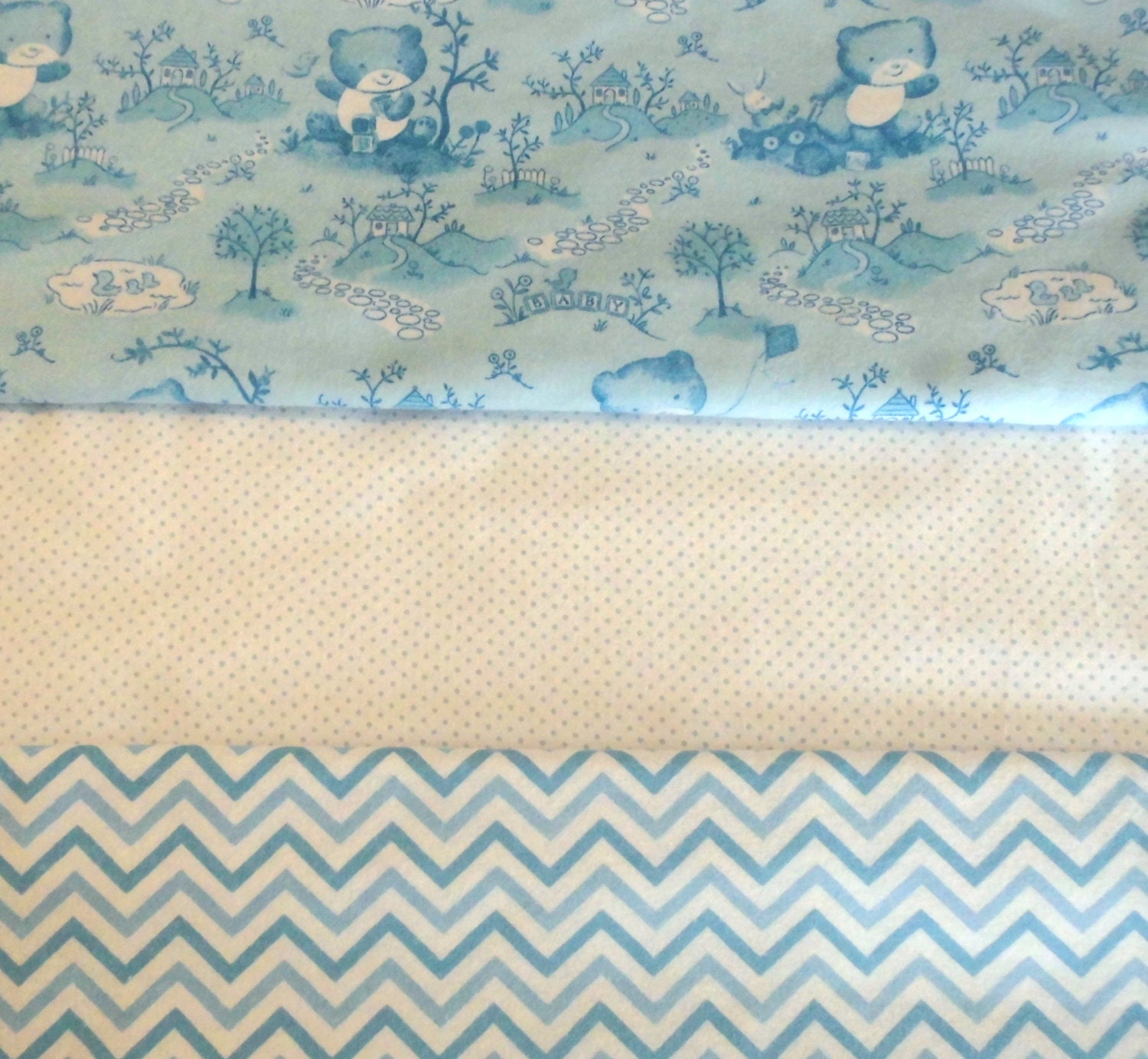 Blue Baby Bundle 3 yard Fabric BundleCotton by flyingdollar