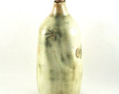 Ceramic Decanter Wine Oil Vinegar Sake Handmade Pottery Carafe Green Bottle Tableware