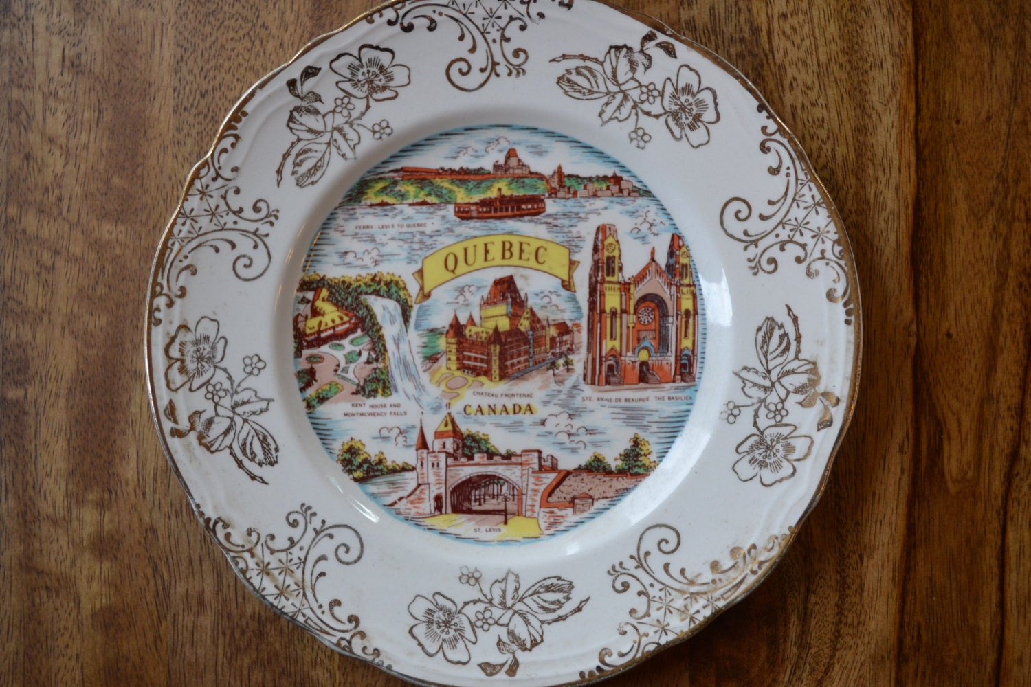 Vintage Souvenir Plate Quebec Check out all of our vintage