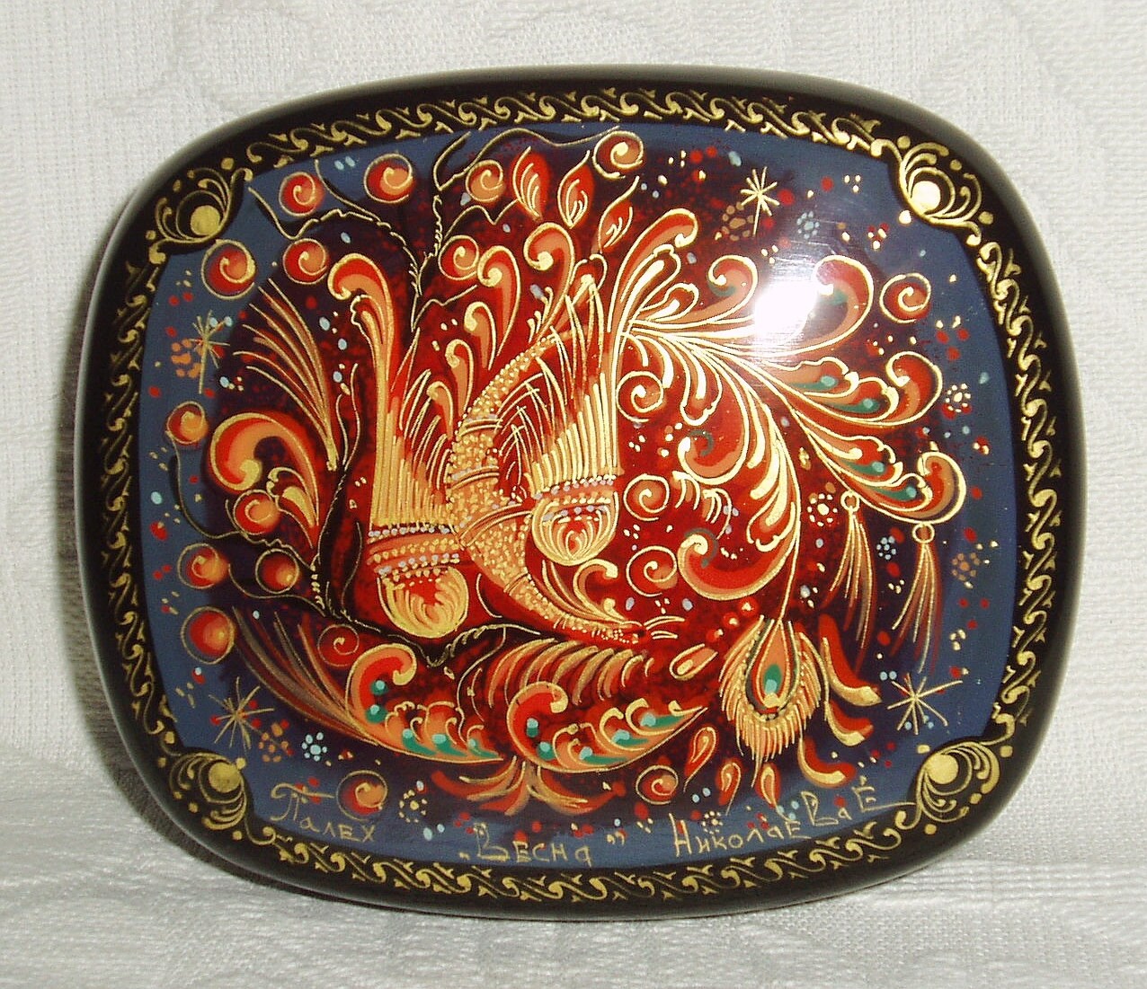 Beautiful Hand Painted Russian Lacquer box by tanyaHPSrus on Etsy