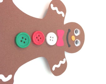 Gingerbread man craft kit for kids or decoration 