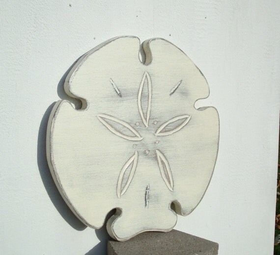 sand dollar wall art by folkycreations on Etsy
