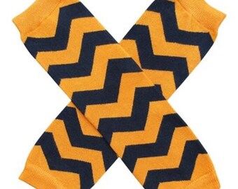 Reduced! Cute little black and orange chevron leggings leg warmers for infants and toddlers