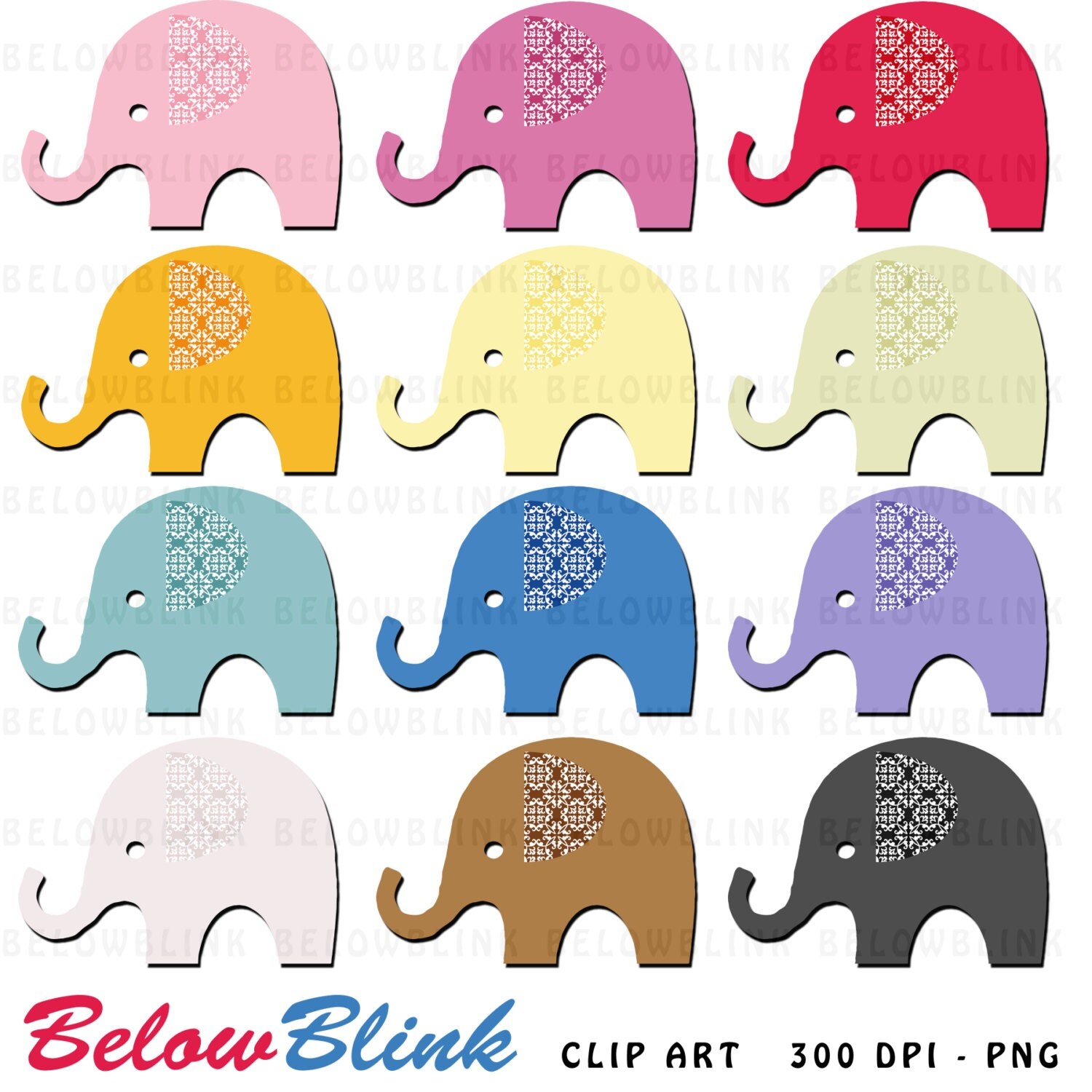 elephant clip art borders - photo #28