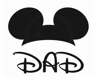 Download Instant Download - Mickey Mouse Ears Hat, DAD Iron On ...