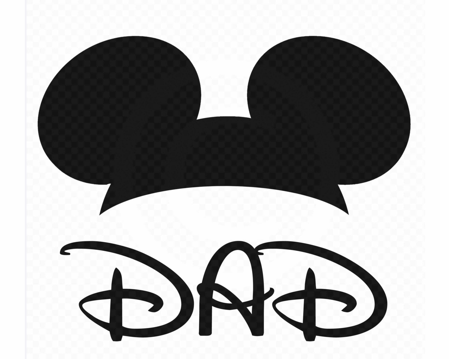 Download Instant Download Mickey Mouse Ears Hat DAD Iron by ...