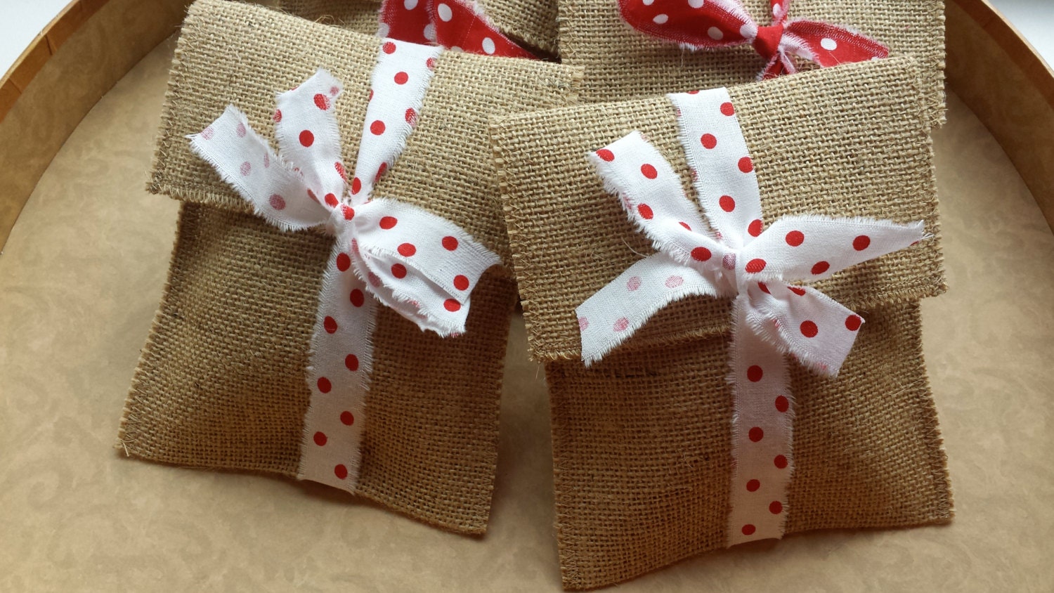 Burlap favor bags christmas gift bags christmas favor bags