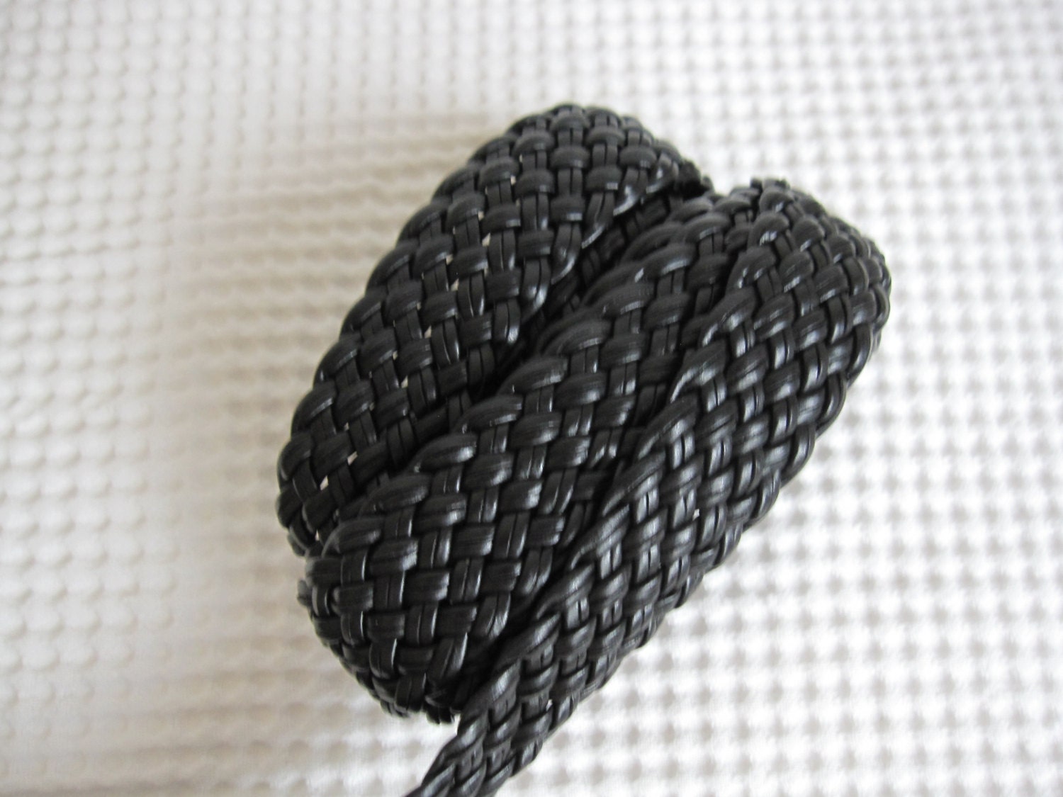 2 Yards Faux Black Leather Trims 1 inch from Talksite on Etsy Studio
