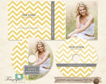 CD DVD Label Cover Templates photoshop template for photographers - BCD11
