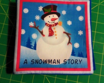 Cloth Book, A Snowman Story, Ready to Ship