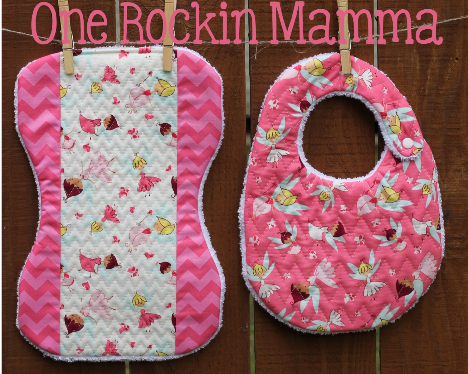 9.5 x 14 240mmx360mm Quilted Bib/Burp cloth In The Hoop