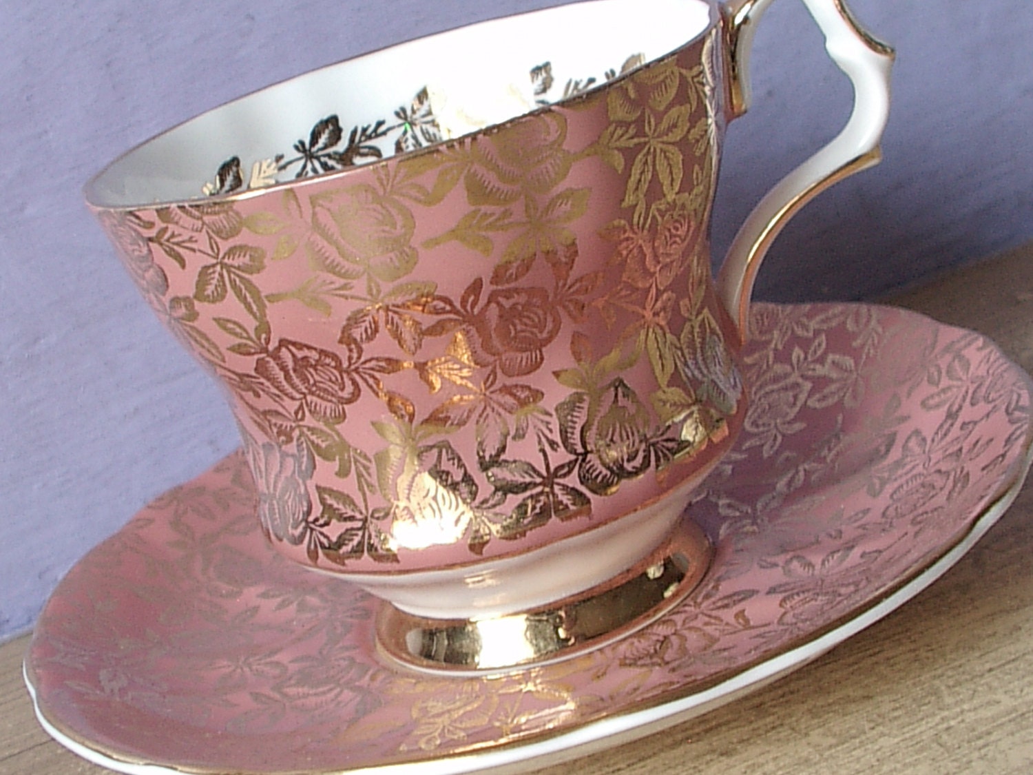 Antique English tea cup and saucer Royal Windsor by ShoponSherman