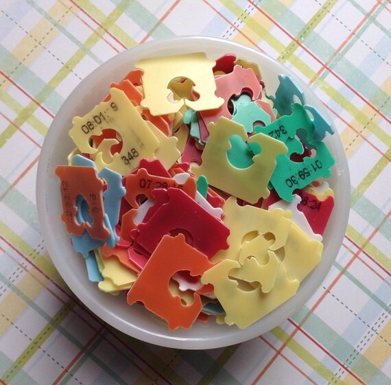 Bread tags assorted shapes sizes Small bread Tabs Tag bread