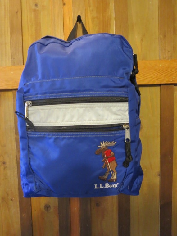 Vintage L L Bean Backpack Royal Blue by CiaoBabyVintage on Etsy