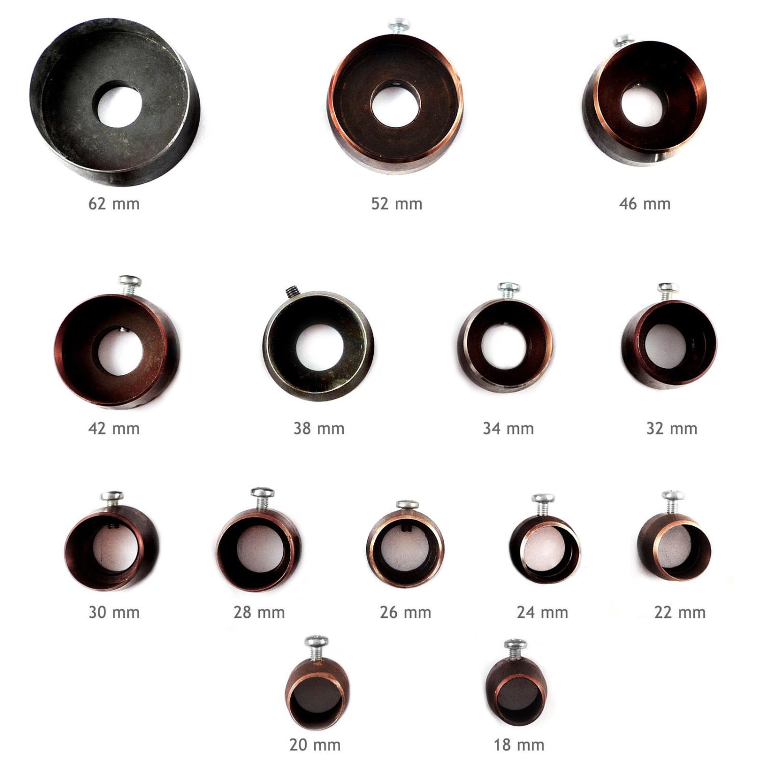 Punch tool circular cutter for leather or fabric button