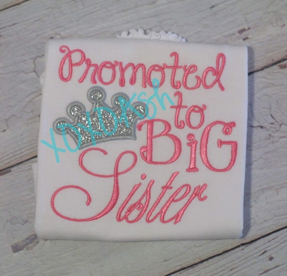 promoted to big sister shirt amazon