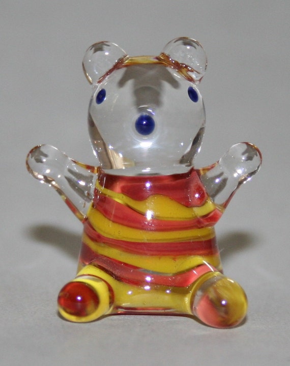 glass teddy bear