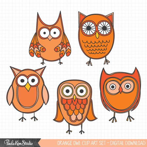 clip art orange owl - photo #37