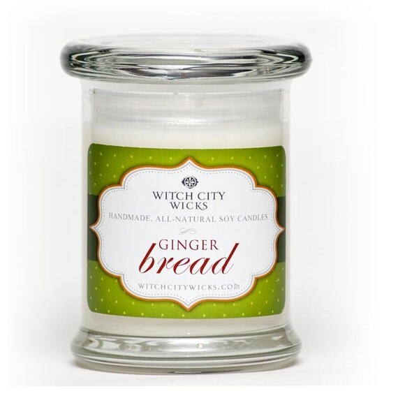 SALE Gingerbread Scented Soy Candle by WitchCityWicks on Etsy
