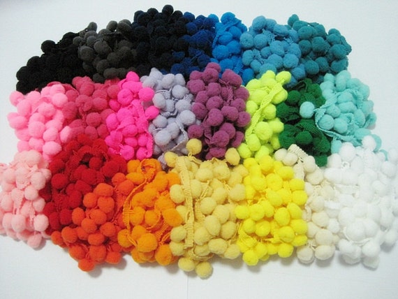 pom yellow pom neon trim lot, Sale wholesale pom Items, pom Clearance,On set Sale, pompoms,