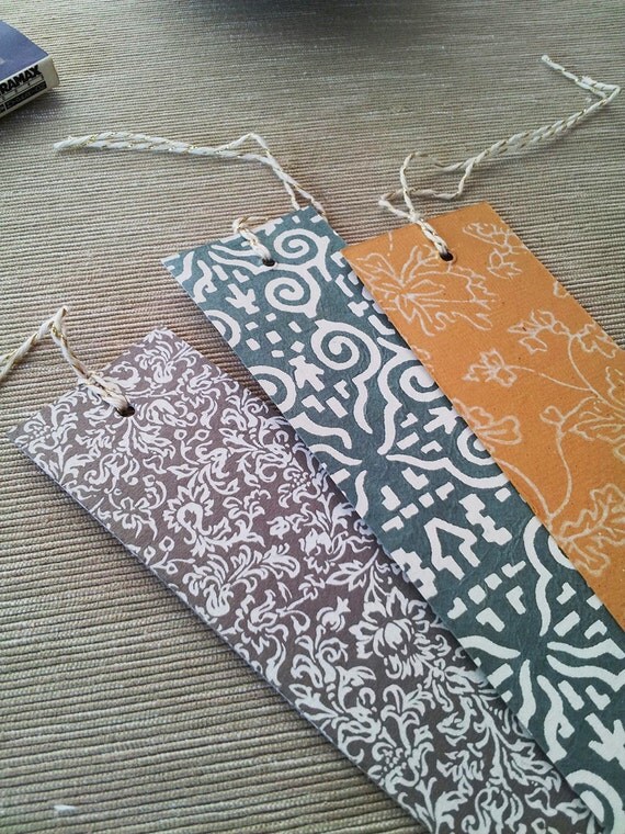 Set of 3 Handmade Decorative Bookmarks