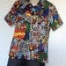 comic button up shirt