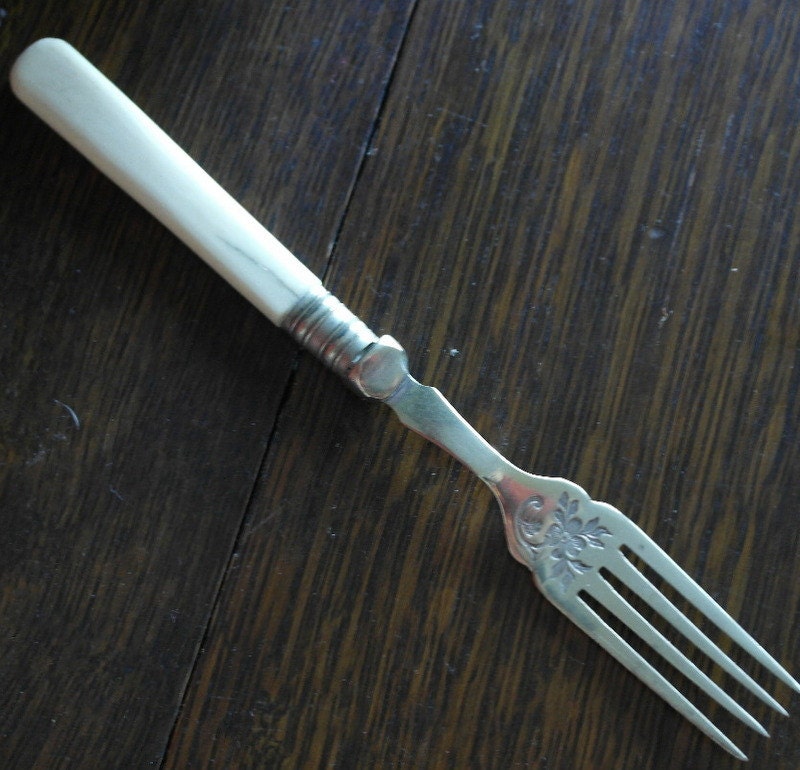 antique bone handle fork Haute Juice