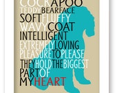 Cockapoo wall art, dog typography print,Nursery Room decor, Pet room ...