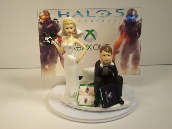 Video Game Junkie Funny  Xbox One Wedding  Cake  Topper  by 