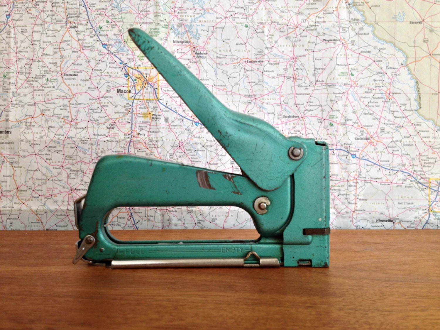 Jahrgang SWINGLINE 101 Tacker Hefter Staple Gun Türkis Grün