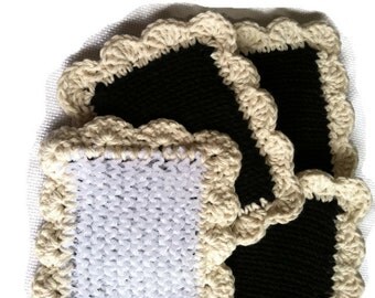 Knit Dishcloth/ Pot Scrubber / Knitted Dish Scrubbies / Knit Dish Cloth / Sponge / Nylon Scrubbies / Scrubber