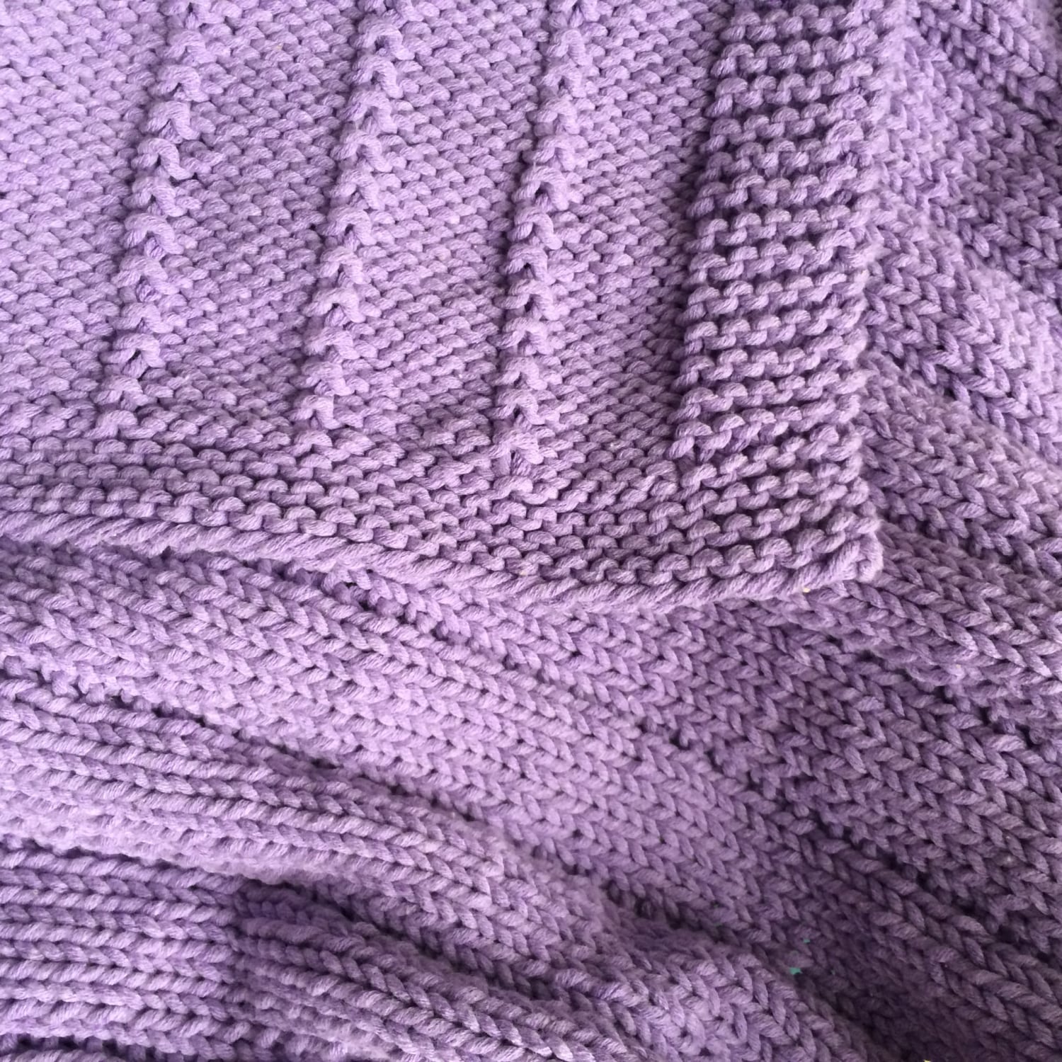 Easy Knit Baby Blanket PATTERN PDF File