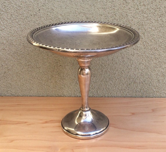 Sterling Silver Gorham Pedestal Compote Nut Candy Dish Vintage